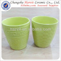 2014 New Stone Clay Primavera verde vitrificado vaso de cerâmica / Custom Flower Pots e plantadores / Jardim rústico potes